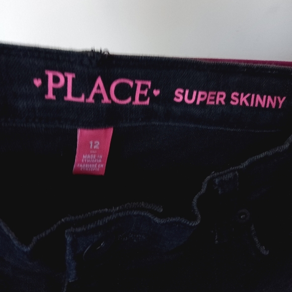 Children's Place Super Skinny Jeans - Black - Picture 3 of 3
